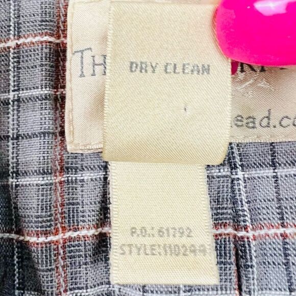 VTG 90s The Territory Ahead Flannel Lined Double Breasted Gray Barn Coat Jacket - Picture 16 of 16